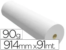 Papel Reprografia Para Plotter 914mmx91mt 90gr Impresion Inkjet Navigator 914×91 90 , Blanco