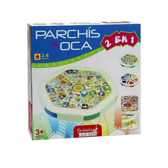 Parchís Oca automático, 2 a 6 jugadores, 37x16x37cm edad +3 años