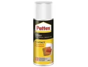 PATTEX CONTACT SPRAY COLA DE CONTACTO EN SPRAY 400 ML – PEGA CON MAXIMA RESISTENCIA – PARA UNA AMPLIA VARIEDAD DE MATERIALES – IDEAL PARA MADERA, PAPEL, CARTON Y METALES