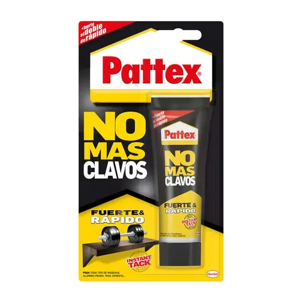 Pattex No Mas Clavos Blister 100g – Adhesivo de Montaje Extra-Fuerte – Elimina la Necesidad de Clavos y Tornillos – Ideal para Bricolaje y Reparaciones