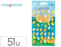 Pegatinas Imaginovo cute animales patos con relieve 190×105 mm en blister VP04