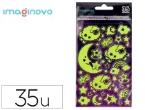 Pegatinas Imaginovo luminosas luna con relieve 250×145 mm en blister VP25