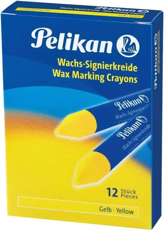 Pelikan Barra para Marcar 772/12 – 12mm – Tinta Fluorescente – Punta Biselada – Resistente al Agua – Color Amarillo