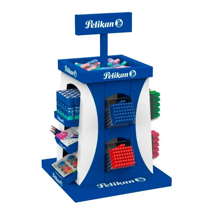 Pelikan Expositor Escolar de 364 Unidades – Lapices de Grafito – Sacapuntas – Gomas – Corrector – Pegamento – Boligrafos – Resaltador