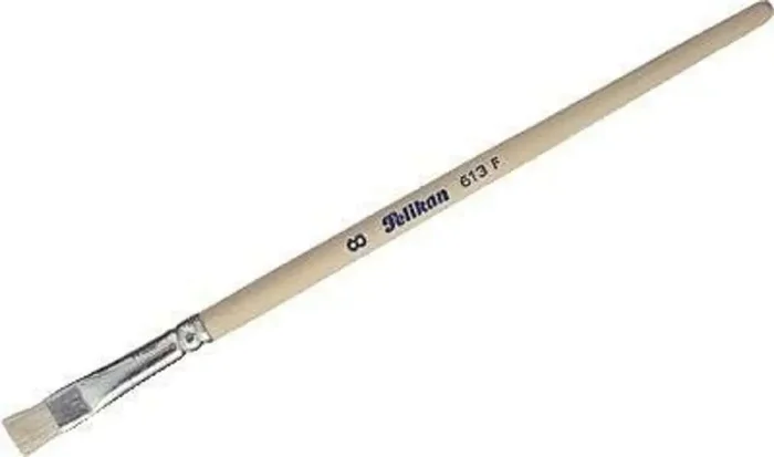 Pelikan Pincel Serie 613F N. 8 – Pelo Natural – para Colores Pastosos – Oleo, Acrilico y Tempera