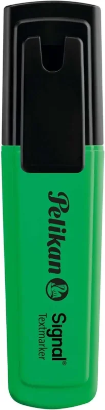 Pelikan Subrayador Textmarker Signal – Punta Biselada de 2.0mm – Tinta de Secado Rapido – Ideal para Resaltar Texto – Color Verde Fluorescente (10 uds)