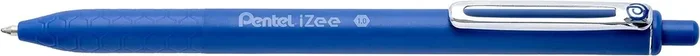 Pentel iZee Boligrafo de Bola Retractil – Punta 0.7mm – Trazo 0.35mm – Clip de Metal – Color Azul (12 uds)