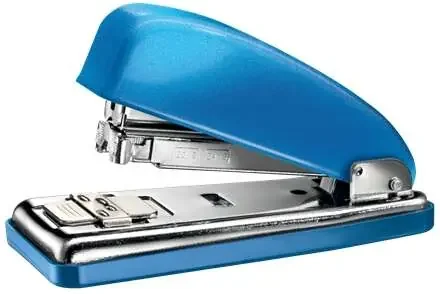 Petrus 226 Grapadora Metalica – Hasta 30 Hojas – Grapado Cerrado, Abierto y Clavado – Color Azul Metalizado
