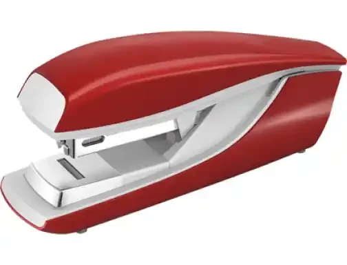 Petrus 236 Grapadora Metalica – Hasta 30 Hojas – Grapado Plano puede ser Clavado – Color Rojo