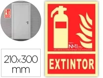 Pictograma Archivo 2000 Extintor Pvc Rojo Luminiscente 210×300 Mm 617101h Rj