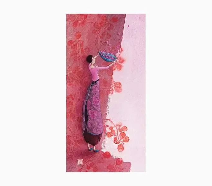 Pictura Gaëlle Boissonnard Tarjeta Doble – Acabado en Barniz de Relieve UV Grueso – Laminado Mate de Tacto Suave – 10.5x21cm – Papel con Certificacion FSC