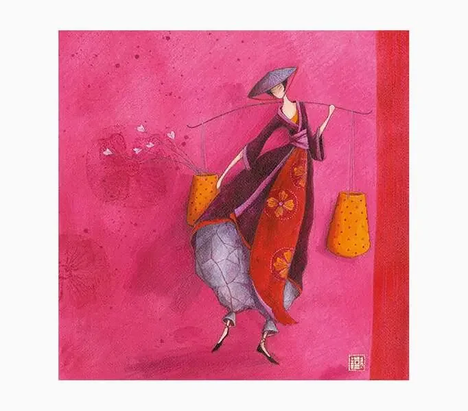 Pictura Gaëlle Boissonnard Tarjeta Doble – Acabado en Barniz de Relieve UV Grueso – Laminado Mate de Tacto Suave – 16x16cm – Papel con Certificacion FSC
