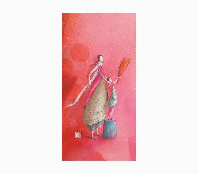 Pictura Gaëlle Boissonnard Tarjeta Doble – Acabado en Barniz de Relieve UV Grueso – Laminado Mate de Tacto Suave – 10.5x21cm – Papel con Certificacion FSC