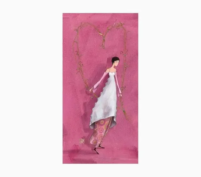 Pictura Gaëlle Boissonnard Tarjeta Doble – Acabado en Barniz de Relieve UV Grueso – Laminado Mate de Tacto Suave – 10.5x21cm – Papel con Certificacion FSC