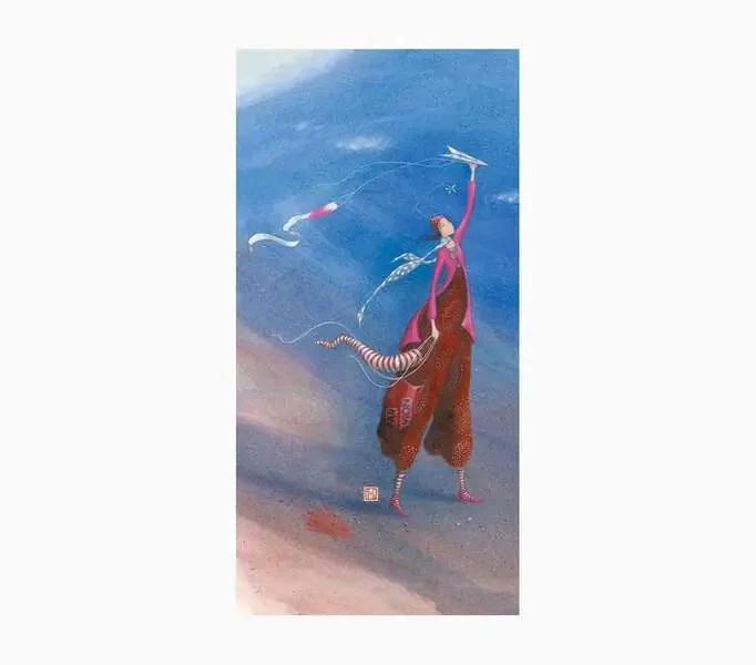 Pictura Gaëlle Boissonnard Tarjeta Doble – Acabado en Barniz de Relieve UV Grueso – Laminado Mate de Tacto Suave – 10.5x21cm – Papel con Certificacion FSC