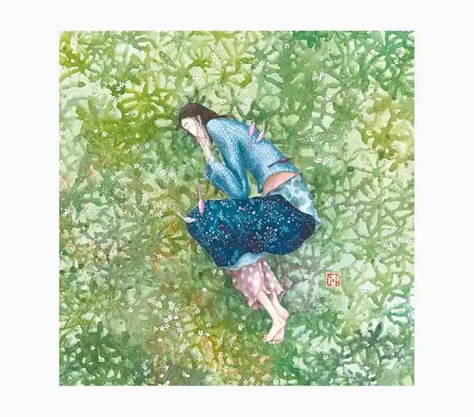 Pictura Gaëlle Boissonnard Tarjeta Doble – Acabado en Barniz de Relieve UV Grueso – Laminado Mate de Tacto Suave – 16x16cm – Papel con Certificacion FSC