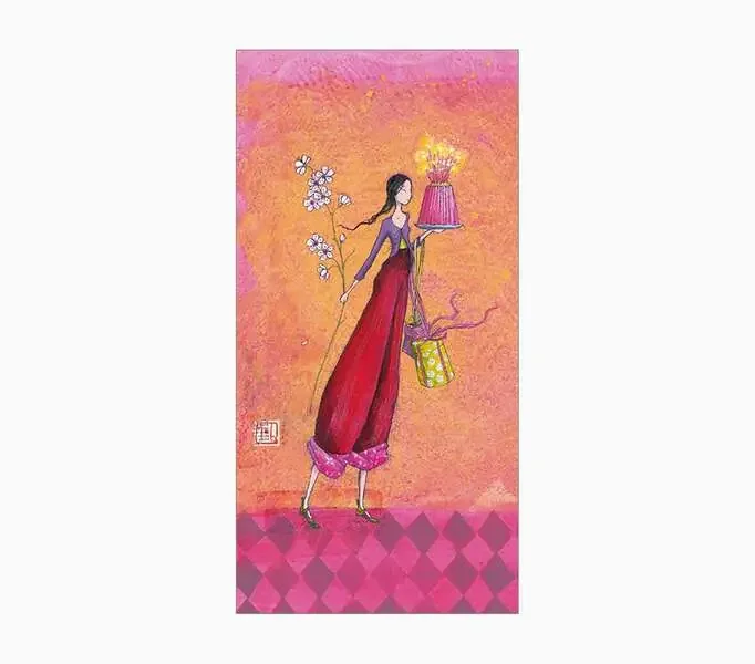 Pictura Gaëlle Boissonnard Tarjeta Doble – Acabado en Barniz de Relieve UV Grueso – Laminado Mate de Tacto Suave – 10.5x21cm – Papel con Certificacion FSC