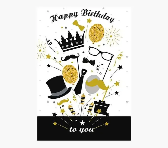 Pictura Tarjeta Zig-Zag – 15x22cm – Tematica Fiesta – Tarjeta Triptica sin Envoltorio – Incluye Sobre Blanco – Papel con Certificacion FSC