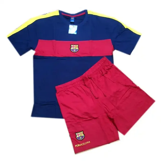 Pijama Fútbol Club Barcelona verano adulto producto oficial – Servicio de entrega urgente