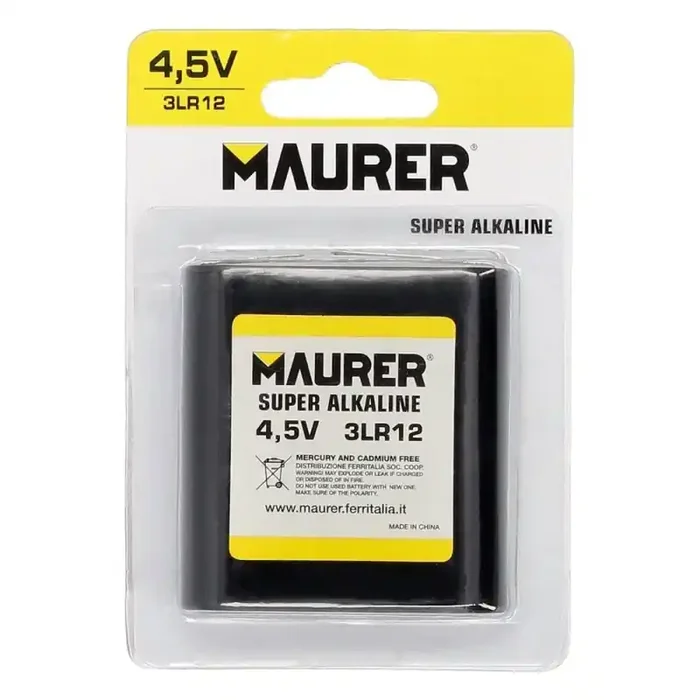 Pila Maurer Alcalina 3LR12 / Petaca (Blíster 1 Pieza)