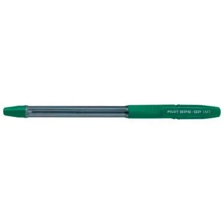 Pilot Boligrafo de Bola BPS-GP – Recargable – Punta Mediana de 1mm – Trazo de 0.25mm – Color Verde