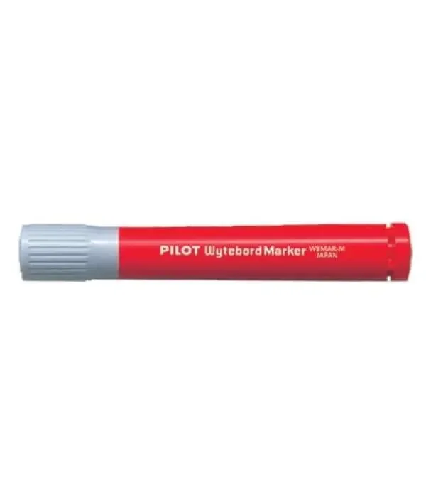 Pilot Rotulador para Pizarra Blanca – Punta Redonda de 4mm – Trazo de 1.8mm – Recargable – Tinta con Base de Alcohol – Borrable en Seco – Color Rojo