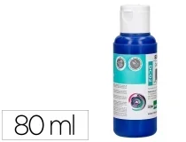 Pintura acrilica Liderpapel bote de 80 ml azul ultramar 166296