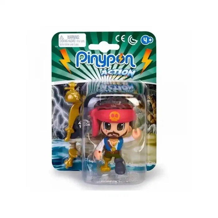 Pinypon action Pirata pañuelo rojo con accesorios