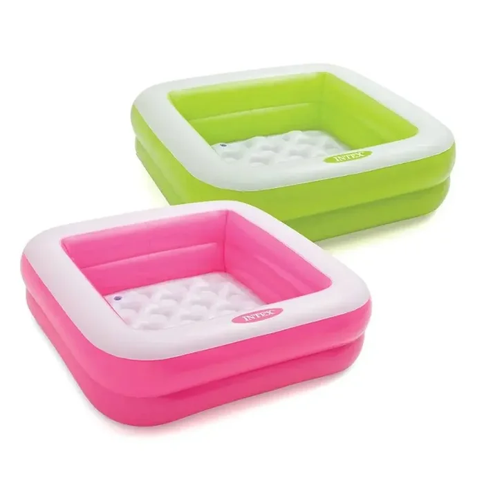Piscina hinchable cuadrada confort para bebés y niños