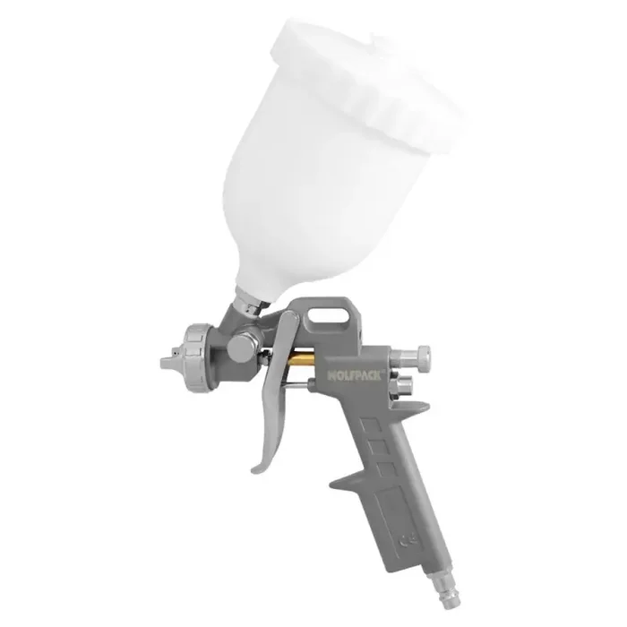 Pistola Pintar Neumática Boquilla De 1,5 mm. Con Depósito Superior 0,6 Litros y Adaptador Rápido