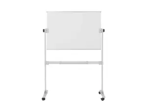PIZARRA BLANCA BI-OFFICE AYDA MAGNETICA ACERO LACADO VOLTEABLE MOVIL 106,5X75 CM