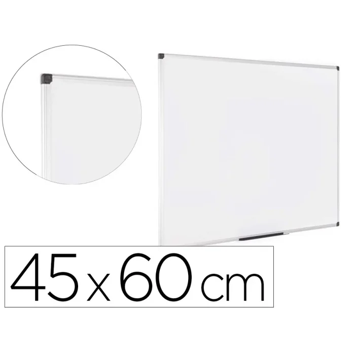 Pizarra blanca bi-office earth lacada magnetica marco de aluminio 450×600 mm