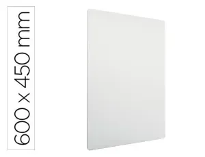 PIZARRA BLANCA NOBO MODULAR SIN MARCO ACERO MAGNETICA 600X450 MM