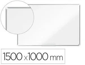 PIZARRA BLANCA NOBO PREMIUM PLUS ACERO LACADO MAGNETICA 1500X1000 MM