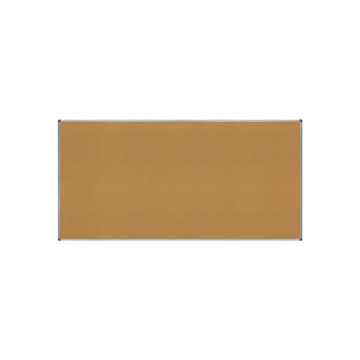 Pizarra corcho rocada marco aluminio con cantoneras 120×240 cm