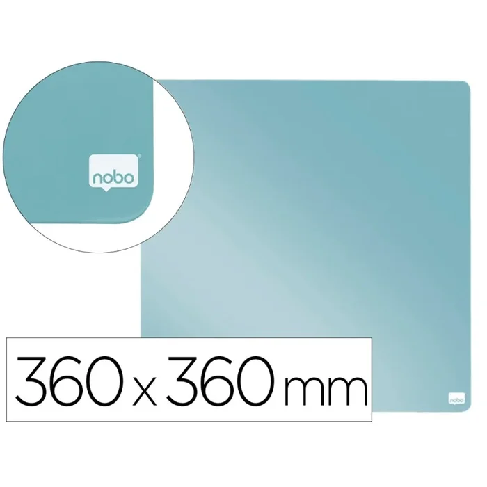 Pizarra nobo magnetica para el hogar color gris 360×360 mm