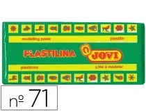 Plastilina Jovi 71 verde claro 150 gramos, tamaño mediano 71-10