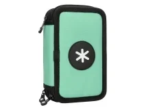 Plumier escolar Antartik triple cremallera color menta 36 piezas TK76