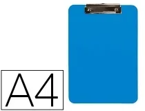Portanotas Qconnect Plastico Din A4 Celeste 2,5mm Kf11247