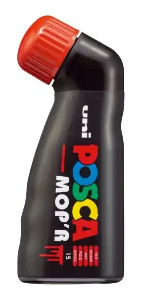Posca PCM-22 Marcador de Pintura – Punta Redondeada de Gomaespuma 3-19mm – Tinta Base Agua – Multi Efectos – No Permanente – Resistente a la Luz – Inodoro – Lavable – Color Rojo