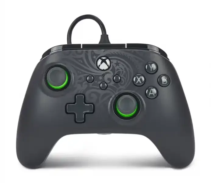 PowerA Mando con Cable Advantage para Xbox Series X S – Green Hint