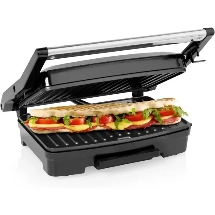 Princess Grill Parrilla con superficie de 23x15cm bandeja recoge grasa 750 W recubrimiento antiadherente