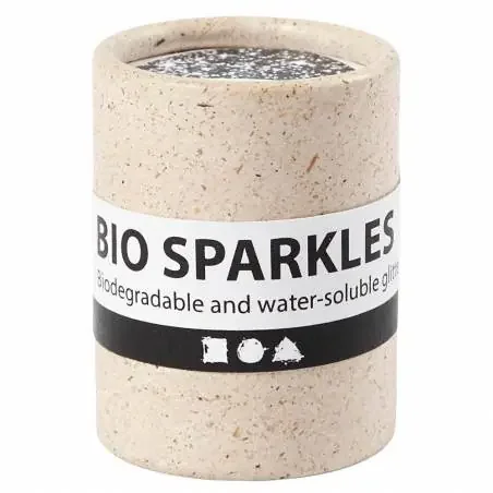 Purpurina biodegradable para manualidades NEGRO 10gr-Bioglitter Craft