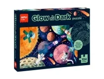 Puzle Apli fluorescente sistema solar 104 piezas tamaño 5×5 cm 18812