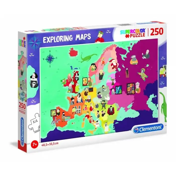 Puzzle 250 piezas Mapa Europa – Gente – Tienda puzzles