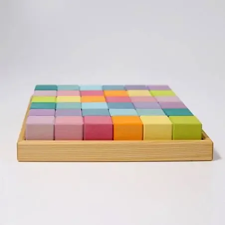 Puzzle 36 cubos pastel Grimm´s