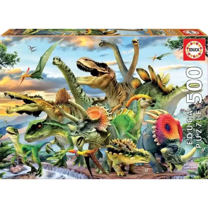 Puzzle 500 Dinosaurios Educa Borras – Servicio entrega urgente