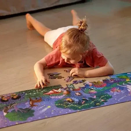Puzzle bosque mágico 200 piezas (1,5m)-Hape