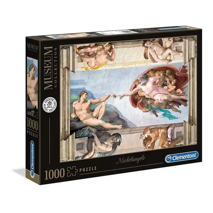 Puzzle La Creación del Hombre de 1000 Piezas Michelangelo – Miguel Ángel Clementoni 50 x 69cm