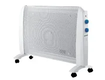 Radiador Blaupunkt 2000w dos niveles potencia proteccion sobrecalentamiento con ruedas color blanco BP1007